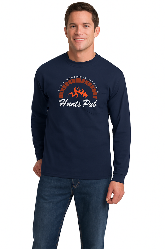 Long sleeve front Pocket Original fire logo