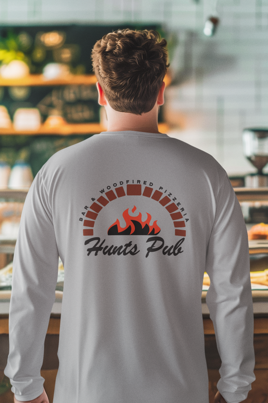 Long Sleeve front pocket classic fire logo