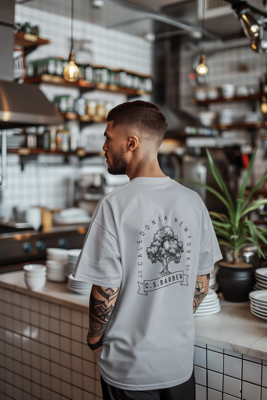 unisex short sleeve t-shirt double sided classic logo