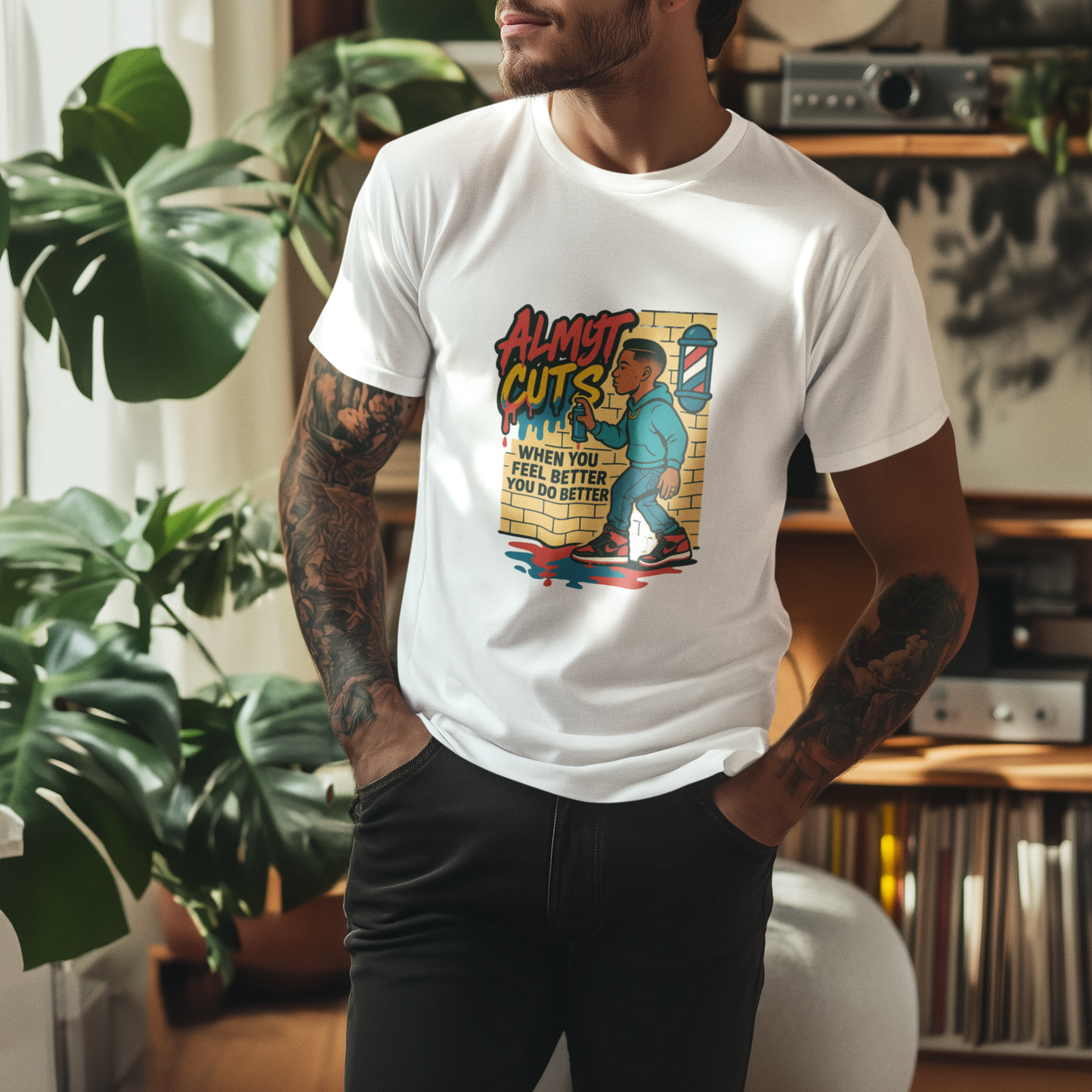 unisex short sleeve t-shirt graffiti #2 logo