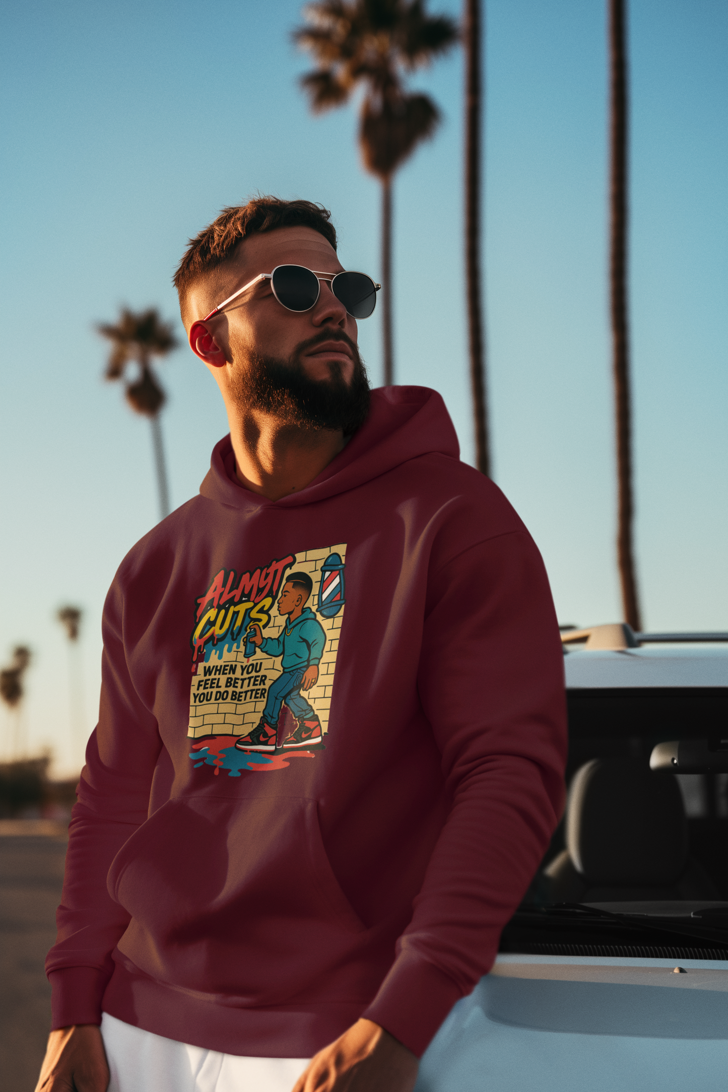 unisex pull over hoodie graffiti #2 logo