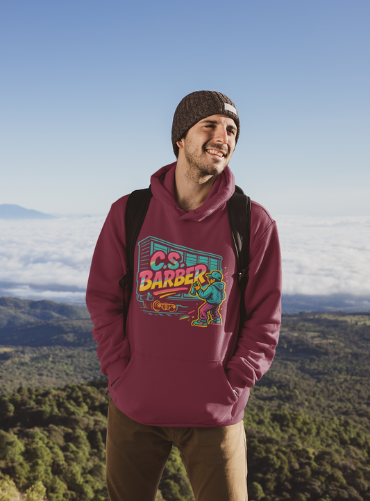 unisex hoodie front sided graffiti logo