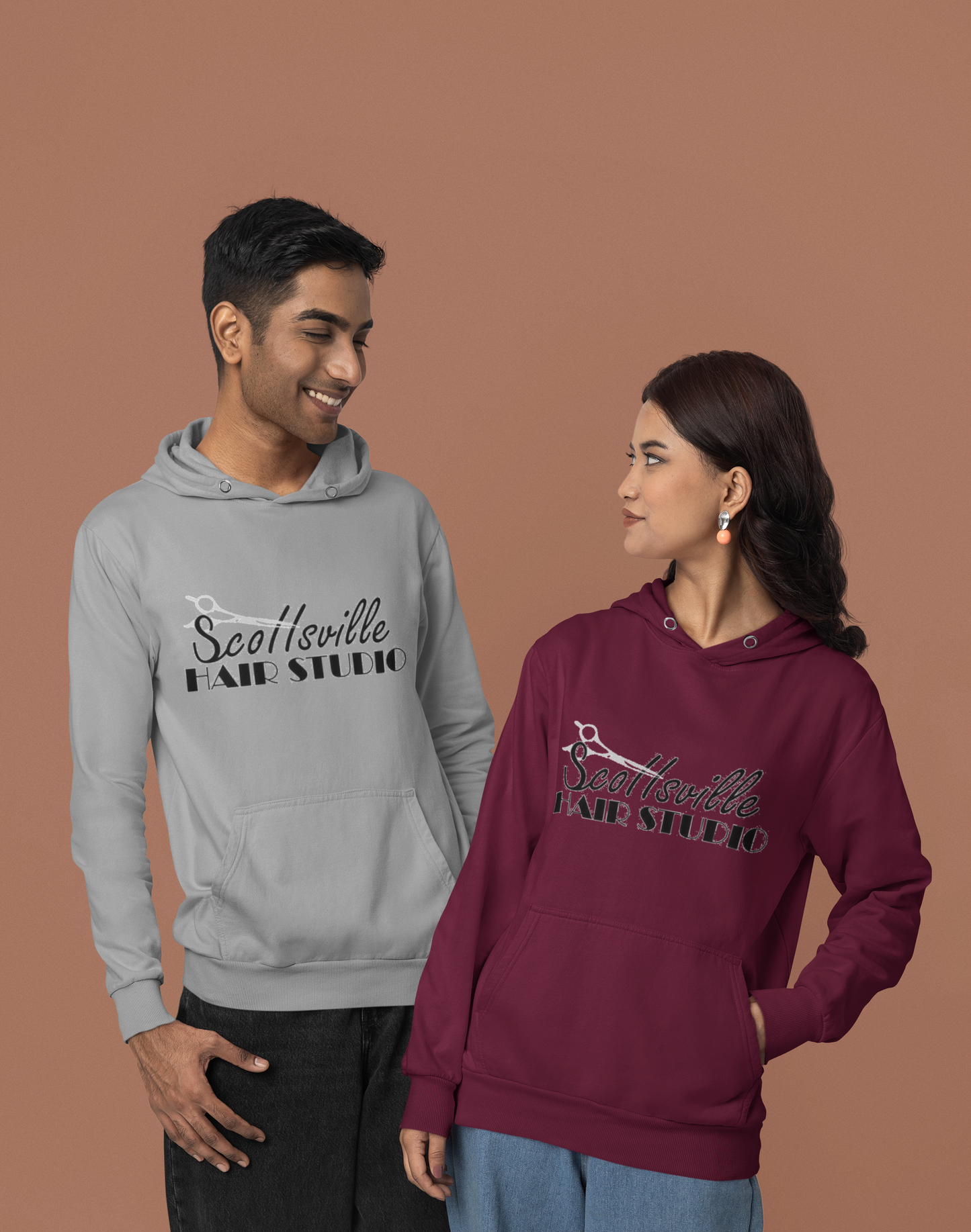 unisex hoodie front classic logo