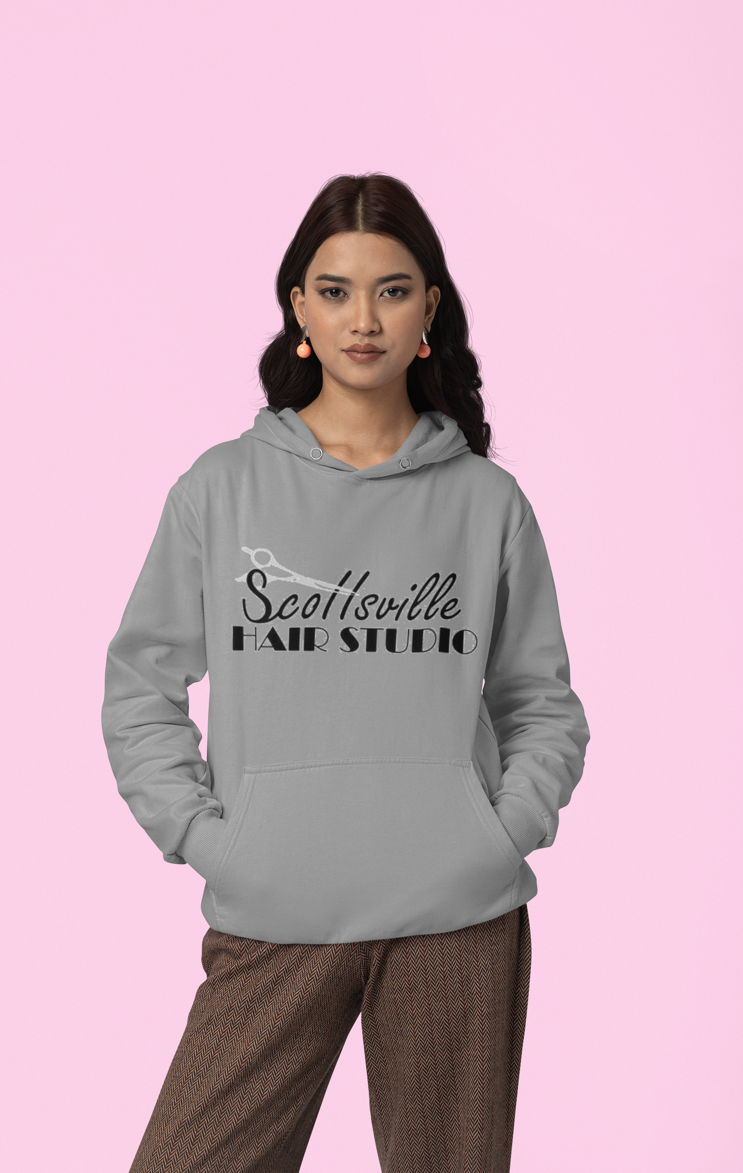 unisex hoodie front classic logo