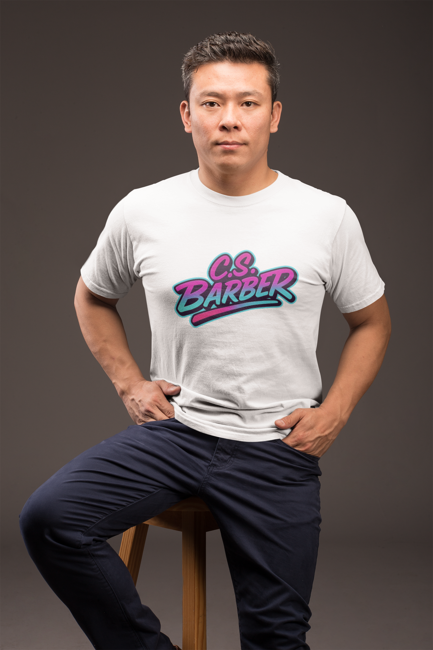 unisex short sleeve t-shirt retro c.s. barber