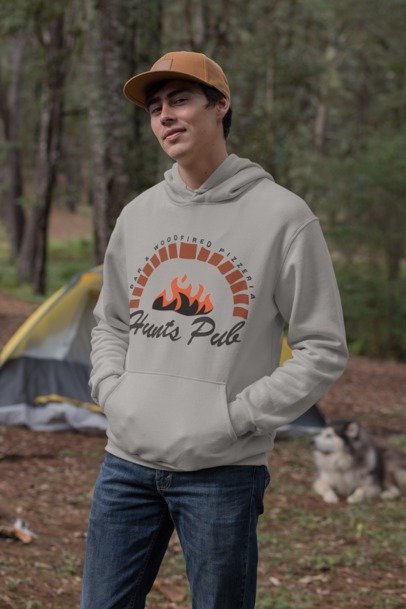 Pull over hoodie classic fire logo