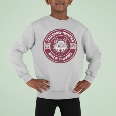 Youth Crewneck home of champions logo
