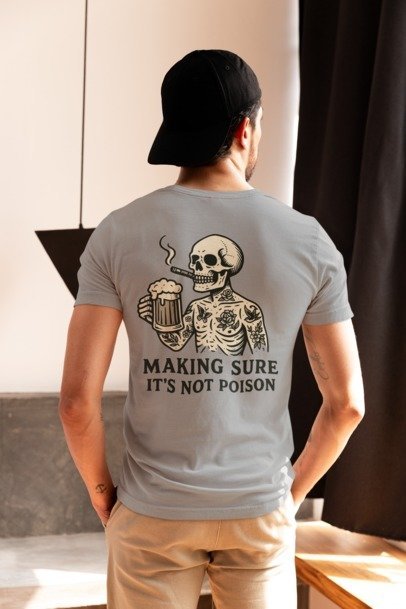 unisex short sleeve Skelton logo