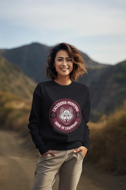 unisex crewneck sweatshirt home of champions logo