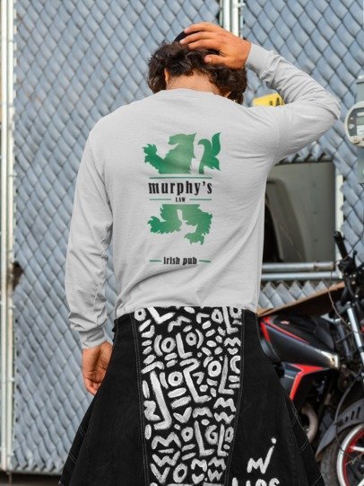 Long sleeve Front Pocket classic logo