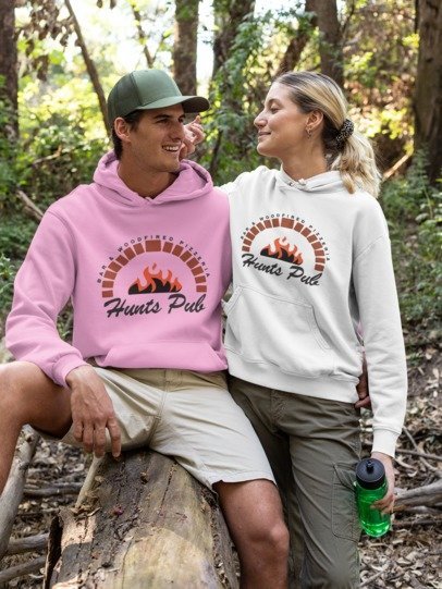 Pull over hoodie classic fire logo