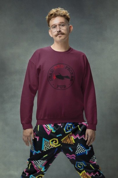 unisex crewneck sweatshirt classic circle logo