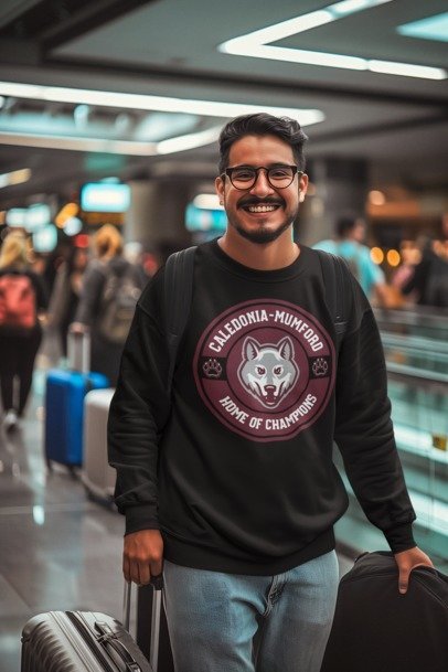 unisex crewneck sweatshirt home of champions logo