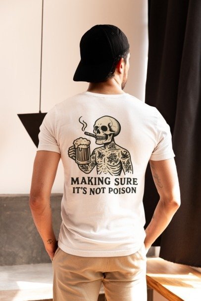 unisex short sleeve Skelton logo