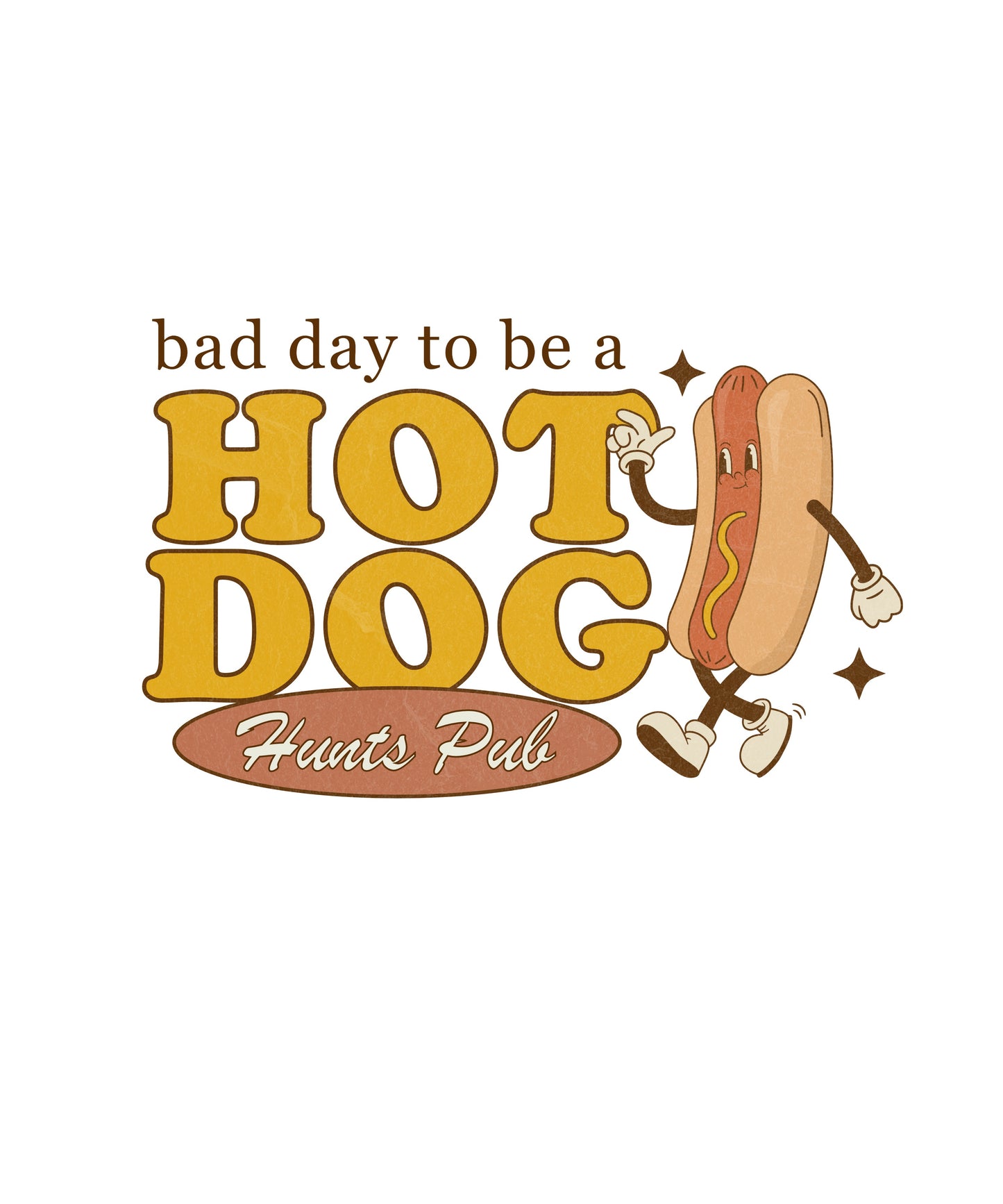 unisex short sleeve t-shirt Hot Dog logo