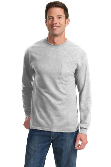 long sleeve front pocket classic logo
