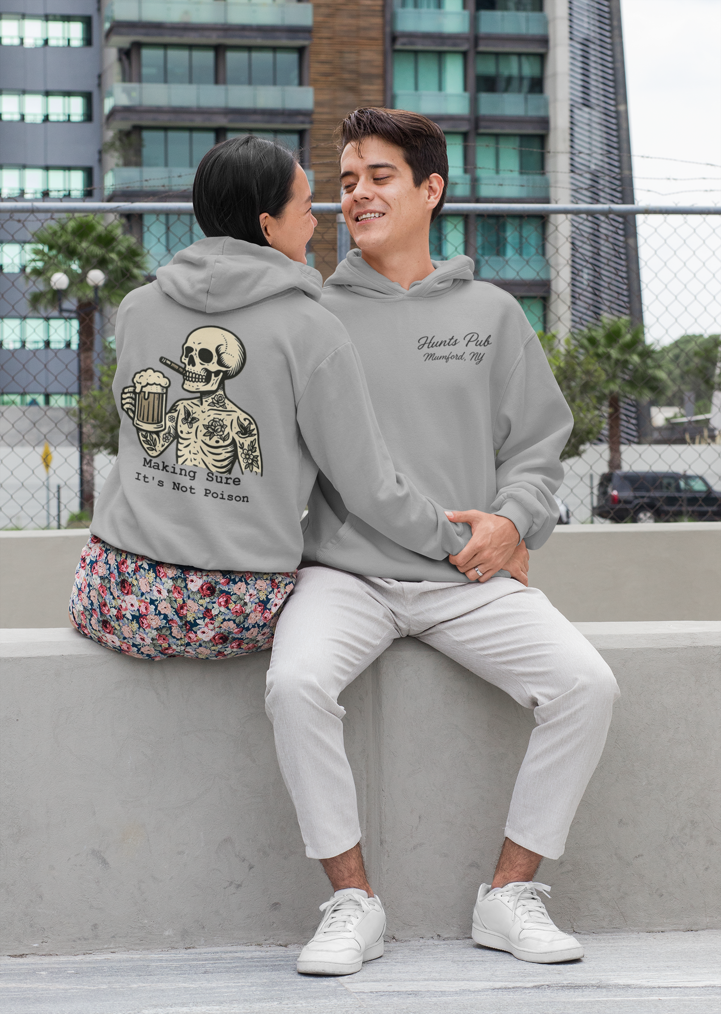 pull over unisex hoodie poison skeleton hoodie