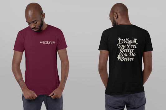 unisex short sleeve t-shirt feel better do better logo