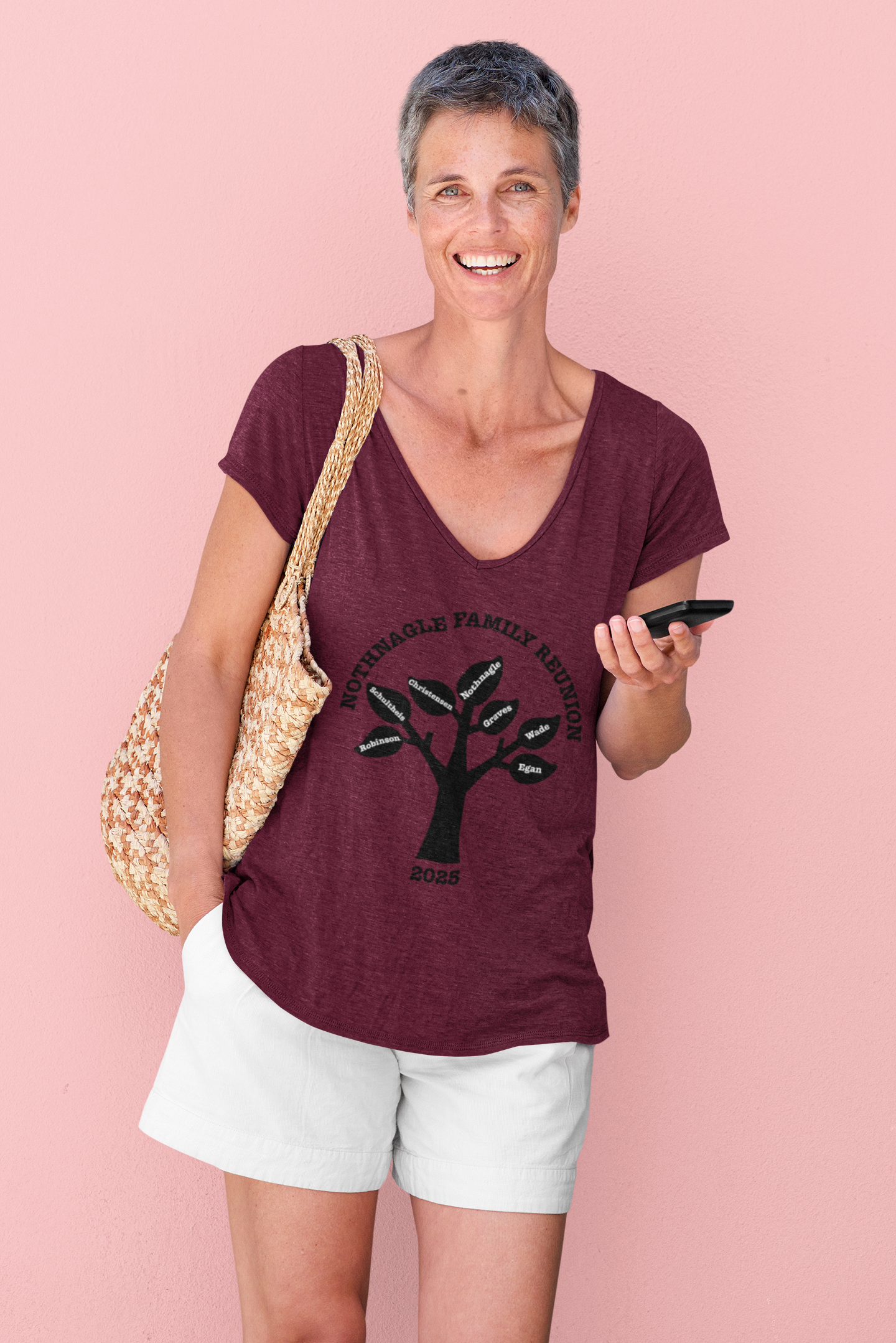 ladies v-neck