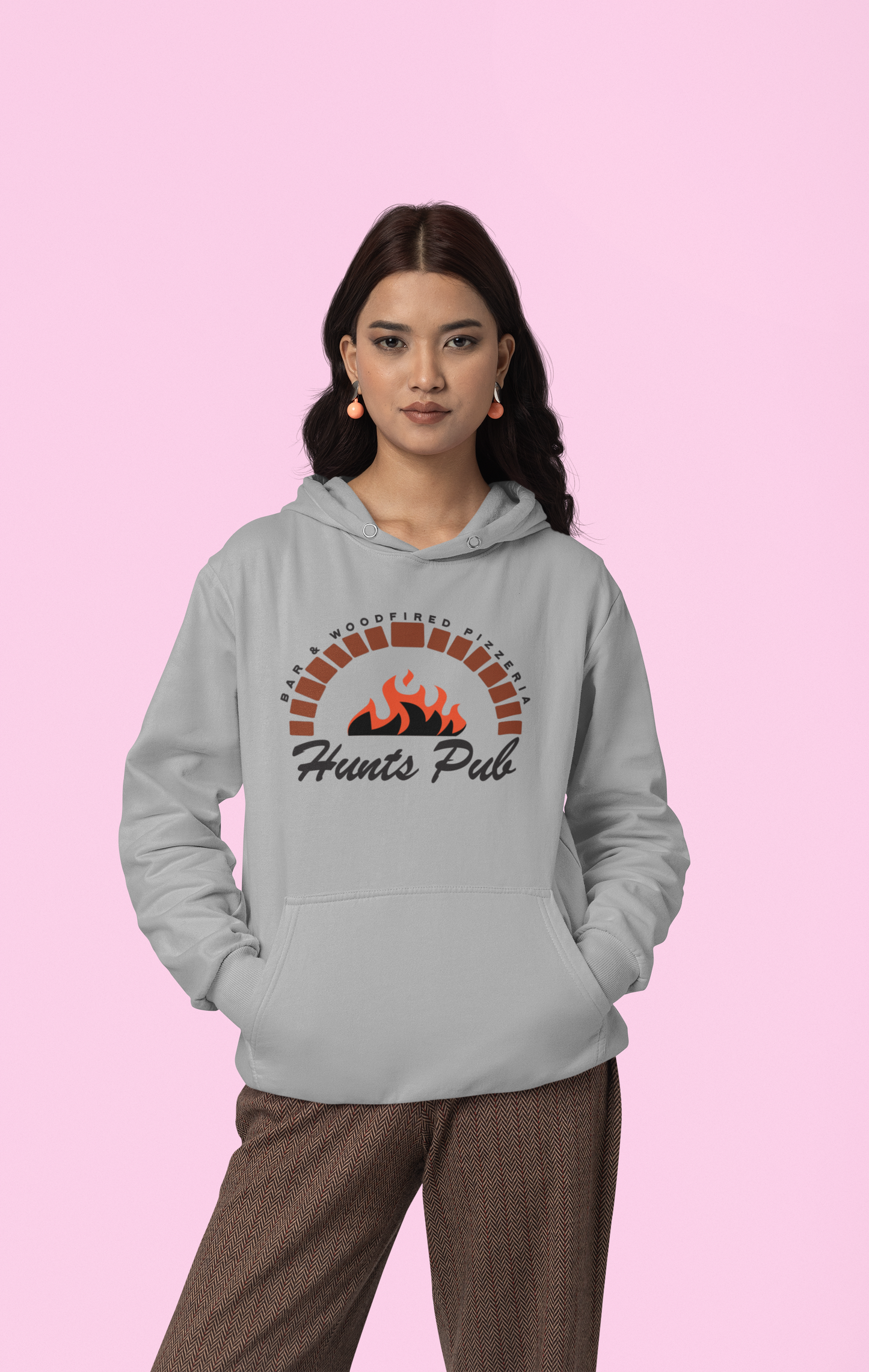 Pull over hoodie classic fire logo