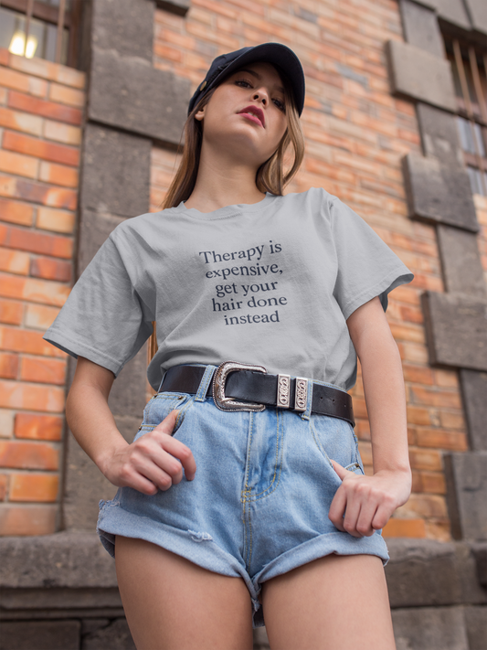 unisex short sleeve t-shirt therapy logo