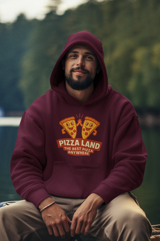 unisex hoodie high-five slices logo