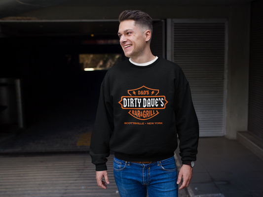 unisex long sleeve crew neck sweater  classic logo