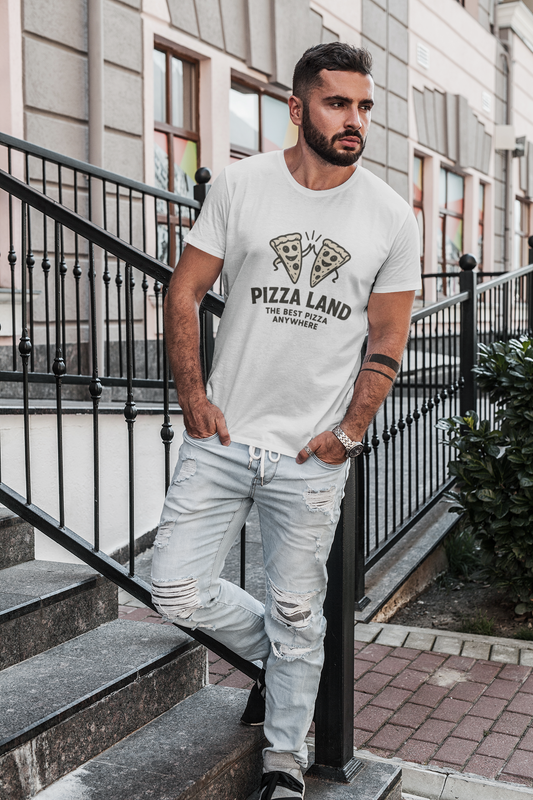 unisex short sleeve t-shirt slice high-five logo