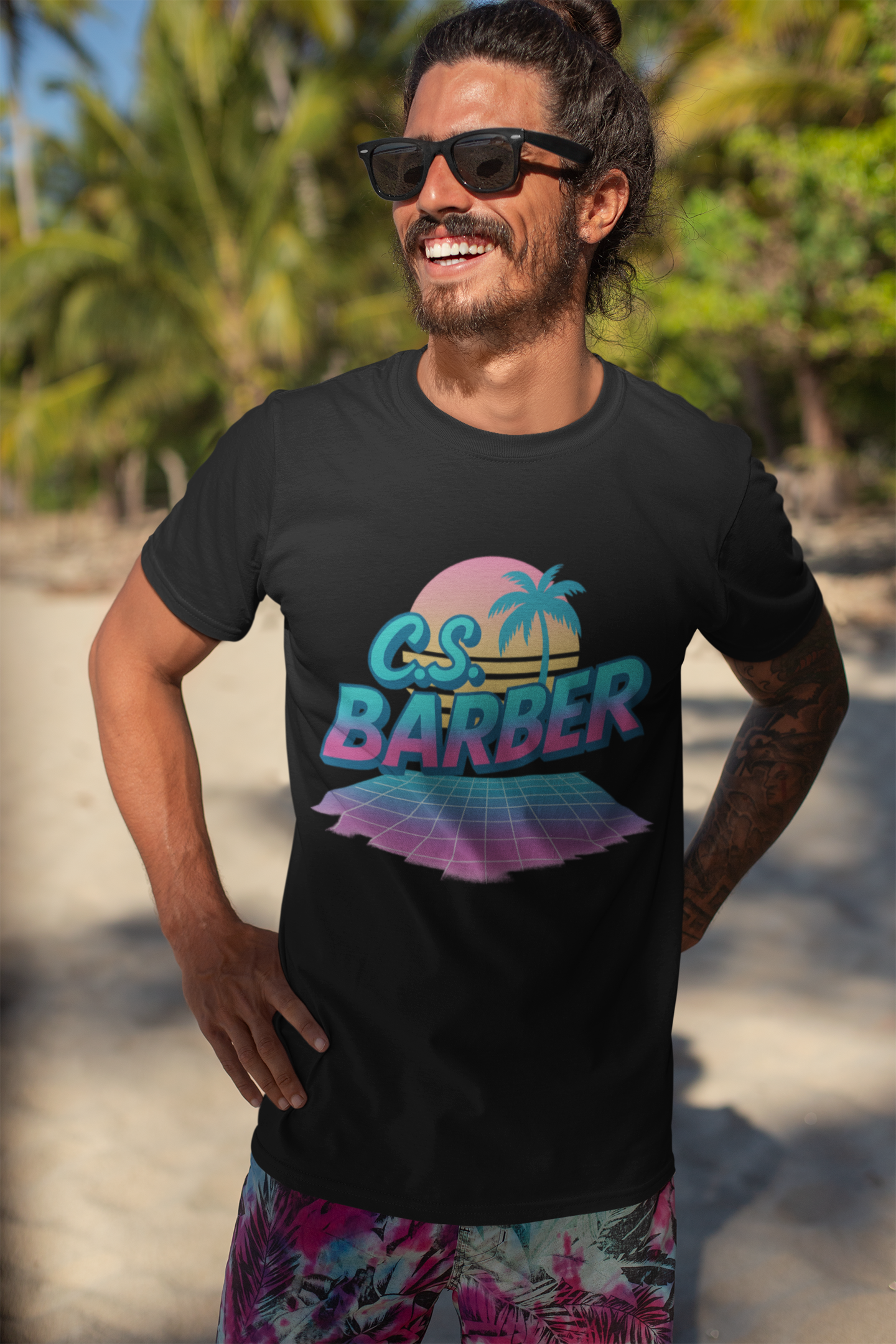 unisex short sleeve t-shirt Miami vice logo
