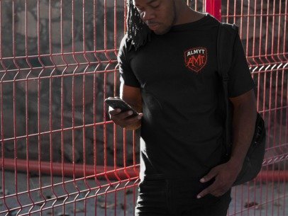unisex short sleeve t-shirt AMT logo