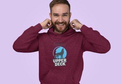 unisex hoodie front classic logo