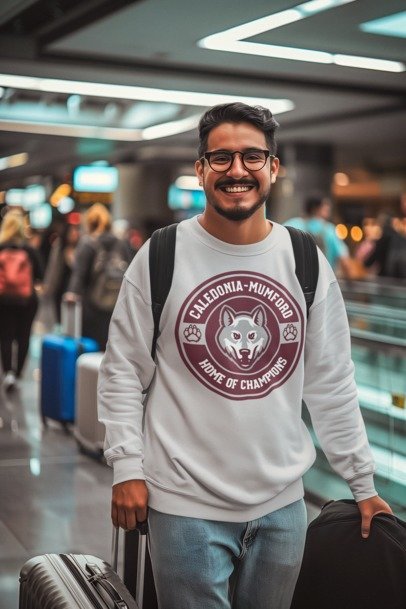 unisex crewneck sweatshirt home of champions logo