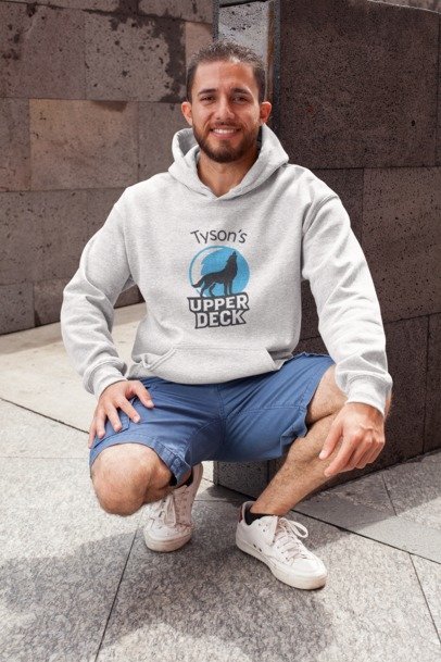 unisex hoodie front classic logo