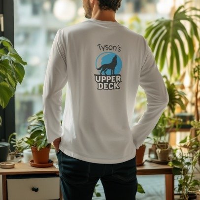 long sleeve front pocket classic logo