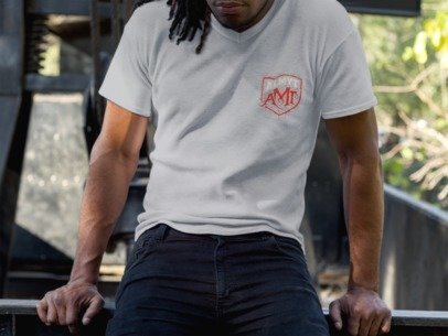 unisex short sleeve t-shirt AMT logo