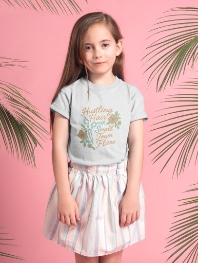 YOUTH unisex short sleeve t-shirt hustling hair logo