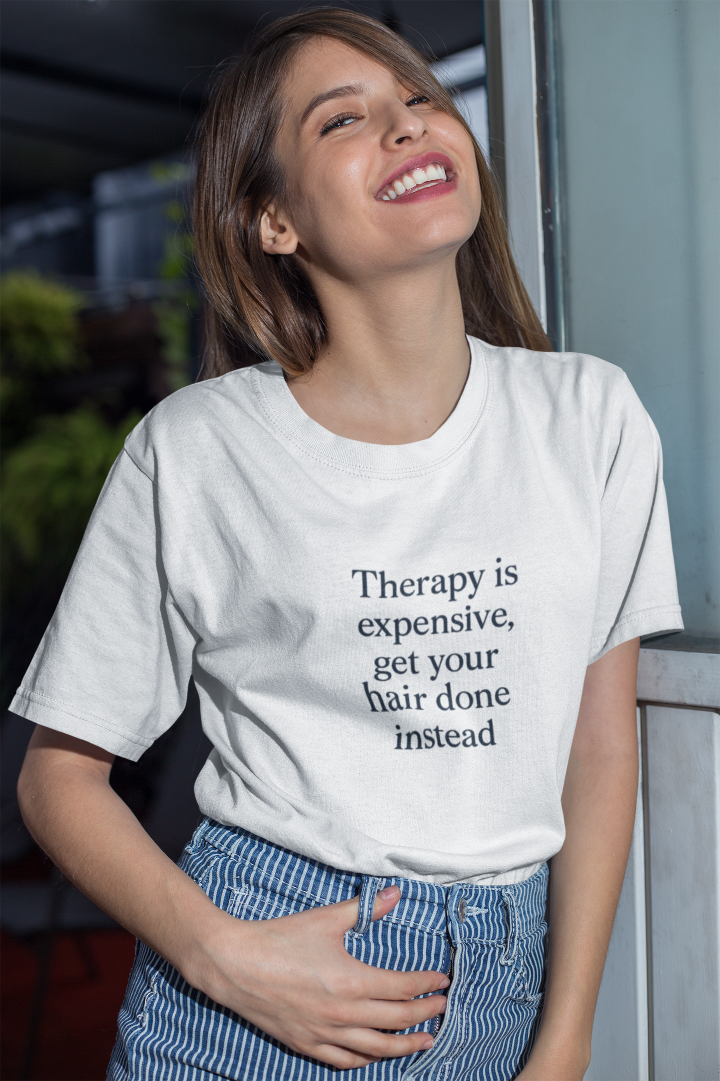 unisex short sleeve t-shirt therapy logo