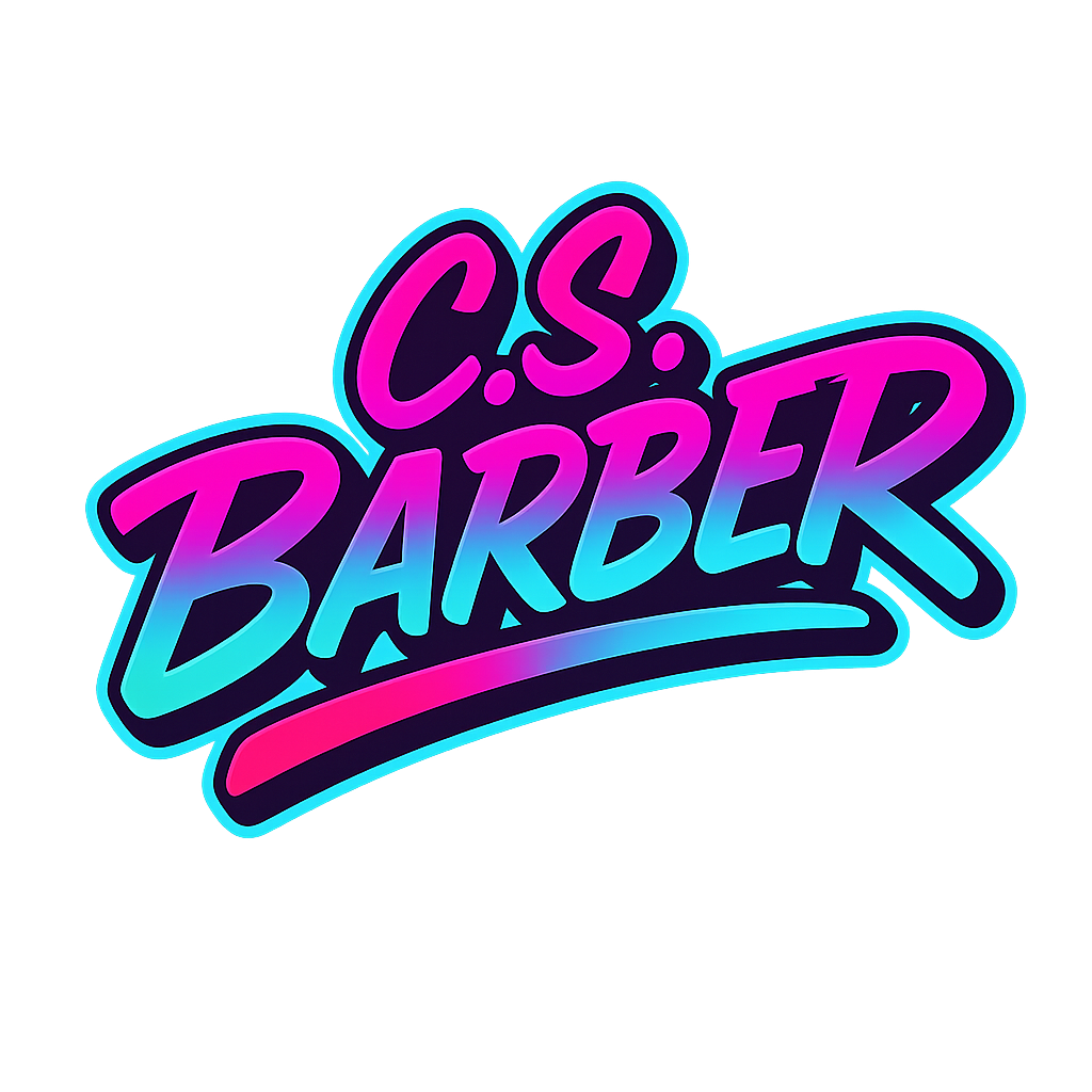 ladies v-neck retro c.s. barber logo